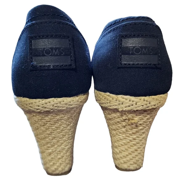 TOMS Women's Classic Espadrille Wedge Sandal, Size 8W - Picture 7 of 11